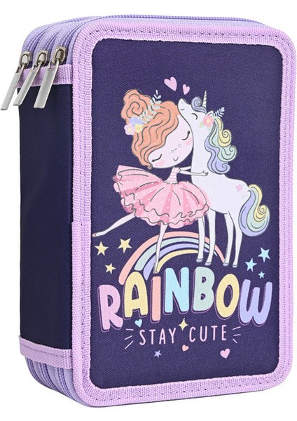 Yeni 48 Renk Oxford Kumaş Öğrenci Boyama Büyük Kapasiteli Renkli Kalem Kutusu Sanat Depolama Kalem Çantası (Yurt Dışından)