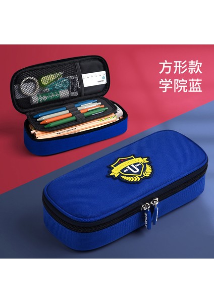 Ingiliz Kolej Tarzı Basit Erkek Kalem Çantası Ilkokul Öğrencileri Kırtasiye Kutusu Yüksek Değerli Büyük Kapasiteli Kırtasiye Çantası (Yurt Dışından)