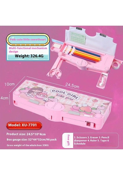 Yaratıcı Astronot Çok Fonksiyonlu Kalem Kutusu Ilkokul Öğrencileri Büyük Kapasiteli Yüksek Değerli Kırtasiye Kutusu (Yurt Dışından)