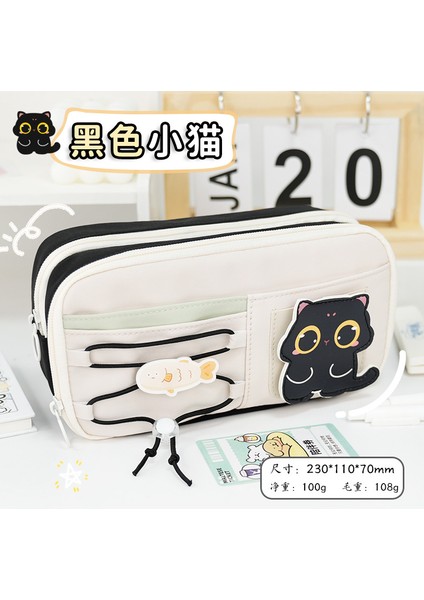 Yeni 9 Kat Büyük Kapasiteli Kalem Çantası Karikatür Cırt Cırtlı Tembel Yüksek Değerli Ins Tarzı Kız Kırtasiye Kutusu Öğrenci Kalem Kutusu (Yurt Dışından)