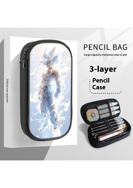 Okul Sezonu Yedi Ejderha Topu Kalem Çantası Goku Çevresel Kırtasiye Kutusu Kalem Çantası Ilkokul Öğrencileri Ortaokul Lise Öğrencileri Çok Fonksiyonlu Kalem Kutusu (Yurt Dışından)