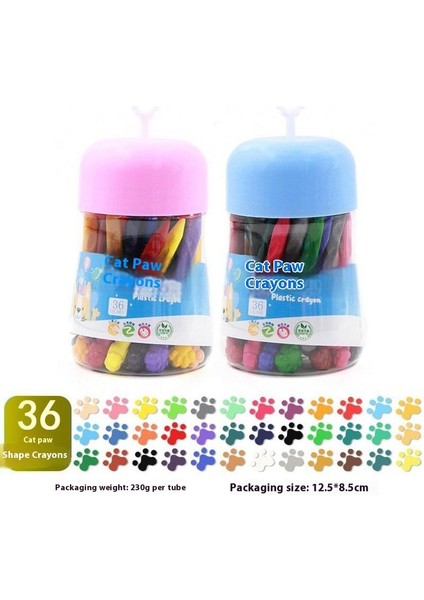 Yeni Çocuk Kirlenmeyen Eller Boya Kalemi 12 Renk 18'24'36 Renk Çocuk Grafiti Çizim Kalemleri Yıkanabilir Kova Boya Kalemi (Yurt Dışından)