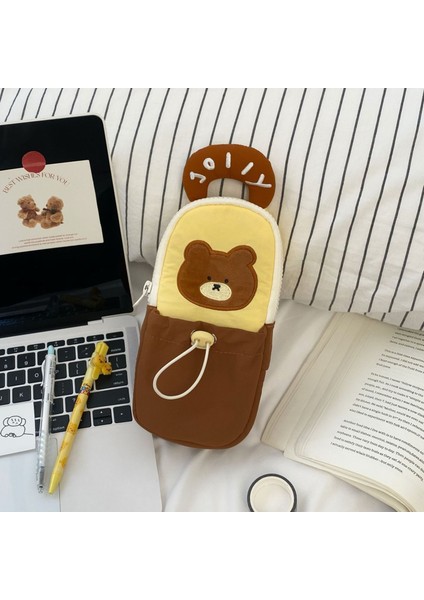 Karikatür El Kalem Çantası Yüksek Değerli Ins Depolama Kalem Çantası Kalem Tutucu Durabilir Lise Öğrencileri Büyük Kapasiteli Kırtasiye Kutusu (Yurt Dışından)