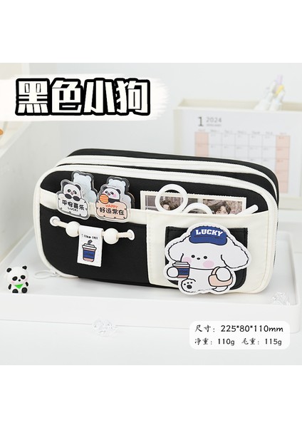 Yeni 9 Kat Büyük Kapasiteli Kalem Çantası Karikatür Cırt Cırtlı Tembel Yüksek Değerli Ins Tarzı Kız Kırtasiye Kutusu Öğrenci Kalem Kutusu (Yurt Dışından)