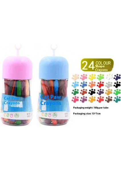 Yeni Çocuk Kirlenmeyen Eller Boya Kalemi 12 Renk 18'24'36 Renk Çocuk Grafiti Çizim Kalemleri Yıkanabilir Kova Boya Kalemi (Yurt Dışından)