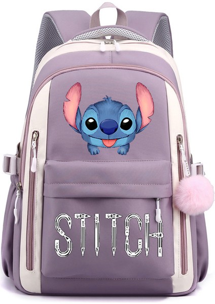 Yeni Yıldız Bebek Karikatür Baskı Rahat Omuz Çantası Ortaokul Lise Öğrencileri Büyük Kapasiteli Sırt Çantaları (Yurt Dışından)