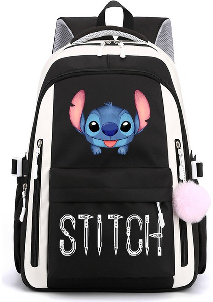 Yeni Yıldız Bebek Karikatür Baskı Rahat Omuz Çantası Ortaokul Lise Öğrencileri Büyük Kapasiteli Sırt Çantaları (Yurt Dışından)