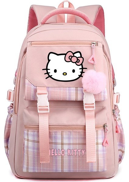 Kt Kedi Karikatür Etrafında Japon Sevimli Ilkokul Öğrencileri Ortaokul Lise Lise Büyük Kapasiteli Okul Çantası (Yurt Dışından)