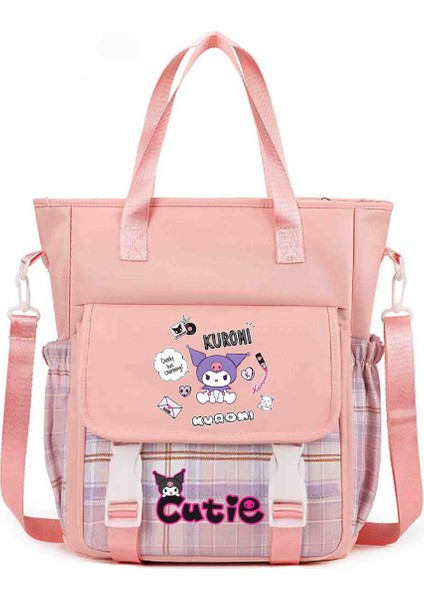 Çapraz Askılı Çanta Öğrenciler Sınıf Yükleme Kitapları Tote Büyük Çanta Omuz Makyaj Çantası Sevimli Karikatür Baskı Çapraz Askılı Çanta (Yurt Dışından)