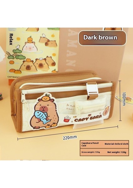 Kalem Çantası Yeni Büyük Boy Kapasiteli Ortaokul Öğrencileri Kırtasiye Kutusu Yaratıcı Kalem Saklama Çantası Ilkokul Öğrencileri Yüksek Değerli Tasarım Hissi (Yurt Dışından)