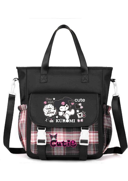 Çapraz Askılı Çanta Öğrenciler Sınıf Yükleme Kitapları Tote Büyük Çanta Omuz Makyaj Çantası Sevimli Karikatür Baskı Çapraz Askılı Çanta (Yurt Dışından)