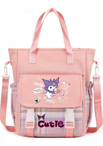 Çapraz Askılı Çanta Öğrenciler Sınıf Yükleme Kitapları Tote Büyük Çanta Omuz Makyaj Çantası Sevimli Karikatür Baskı Çapraz Askılı Çanta (Yurt Dışından)