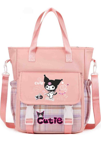 Çapraz Askılı Çanta Öğrenciler Sınıf Yükleme Kitapları Tote Büyük Çanta Omuz Makyaj Çantası Sevimli Karikatür Baskı Çapraz Askılı Çanta (Yurt Dışından)