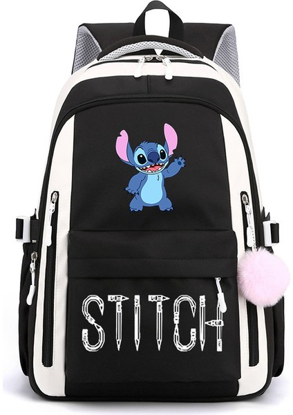 Yeni Yıldız Bebek Karikatür Baskı Rahat Omuz Çantası Ortaokul Lise Öğrencileri Büyük Kapasiteli Sırt Çantaları (Yurt Dışından)