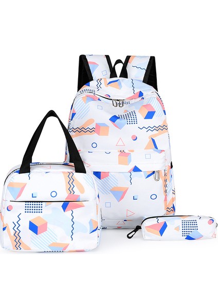 Üç Parçalı 3'ü 1 Arada Omuz Okul Çantası Öğle Yemeği Kutusu Kalem Çantası Okul Çantası (Yurt Dışından)