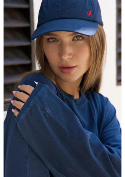 Aura Crop Long Sleeve T-Shirt Mavi fiyatları