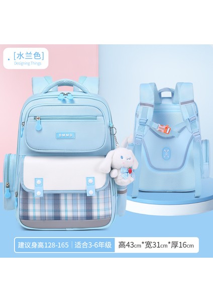 Yabancı Stil Ilkokul Öğrencileri Okul Çantası Çocuklar 1-3-6 Sınıflar Omuz Çantası Su Geçirmez Büyük Kapasiteli Oxford Kumaş (Yurt Dışından)