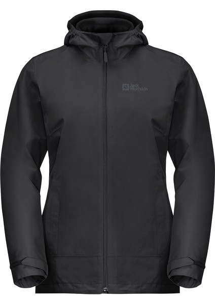 Moonrise 3in1 Kadın Siyah Outdoor Ceketi