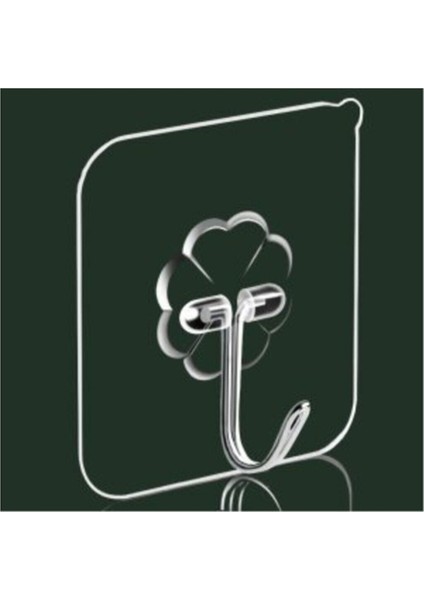 Askı Askılık 10 Adet Güçlü Şeffaf Duvar Askısı Askılığı Yapışkan Vantuz Kanca Mutfak Banyo Aksesuar Sticker
