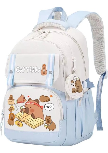 Yeni Capya Okul Çantası Eğlenceli Karikatür Su Yunusu Omuz Çantası Büyük Kapasiteli Ilk ve Ortaokul Öğrencileri (Yurt Dışından)