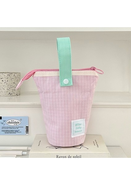 Yüksek Renkli Kalemlik Kalem Çantası Japon Ins Erkek Kız Lise Öğrencileri Büyük Kapasiteli Kalem Kutusu Kırtasiye Çantası Durabilir (Yurt Dışından)