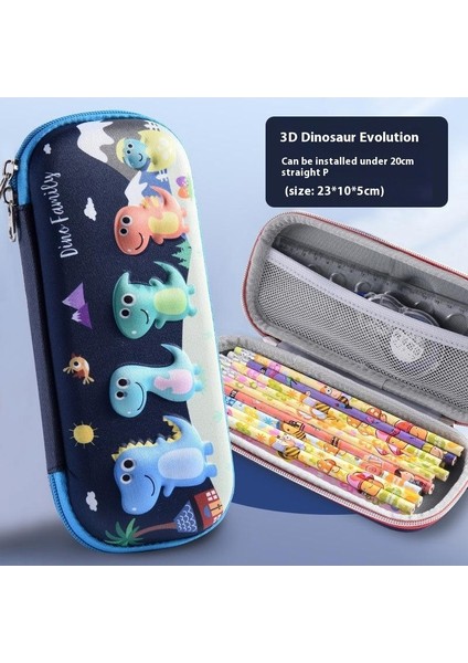 25 Yeni 3D Çift Katmanlı Kalem Kutusu Ilkokul Öğrencileri Büyük Kapasiteli Erkek ve Kadın Çocuk Kırtasiye Çantası Kalem Kutusu Kırtasiye Kutusu Depolama (Yurt Dışından)