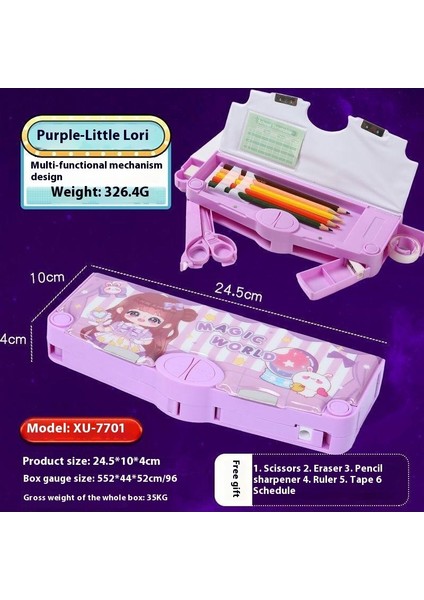 Yaratıcı Astronot Çok Fonksiyonlu Kalem Kutusu Ilkokul Öğrencileri Büyük Kapasiteli Yüksek Değerli Kırtasiye Kutusu (Yurt Dışından)