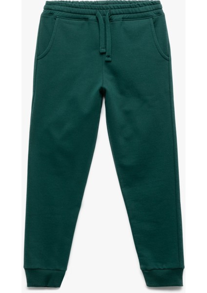 Pamuklu Beli Bağcıklı Şardonlu Jogger Eşofman Altı