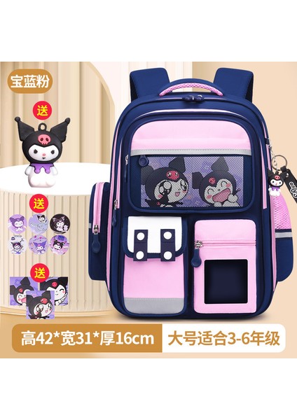 Kızlar Azaltılmış Yük Omurga Koruma Okul Çantası 1-6 Sınıflar Büyük Kapasiteli Çocuklar Karikatür (Yurt Dışından)