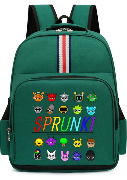 Karikatür Çocuk Omuz Çantası Küçük Öğrencilerle Erkek ve Kadınların Kampüs Trendi Büyük Kapasiteli Okul Çantası (Yurt Dışından)