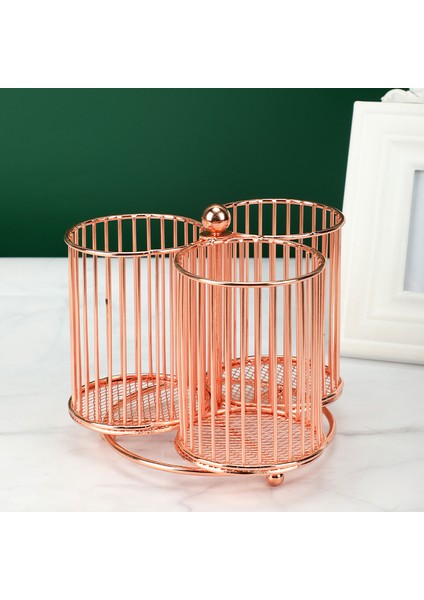 Yeni Kırtasiye Saklama Döner Kalemlik Saklama Kutusu Moda Makyaj Fırçası Saklama Tüpü Çok Fonksiyonlu Kalemlik (Yurt Dışından)