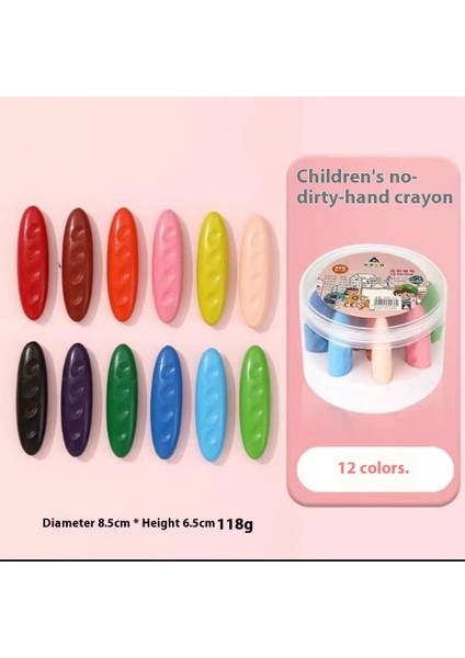 Çocuk Kirli Olmayan Eller Plastik Boya Kalemi Anaokulu Çizim Fıstık Boya Kalemi Boyama Grafiti Yağlı Boya Sopa Öğrenci Kırtasiye (Yurt Dışından)