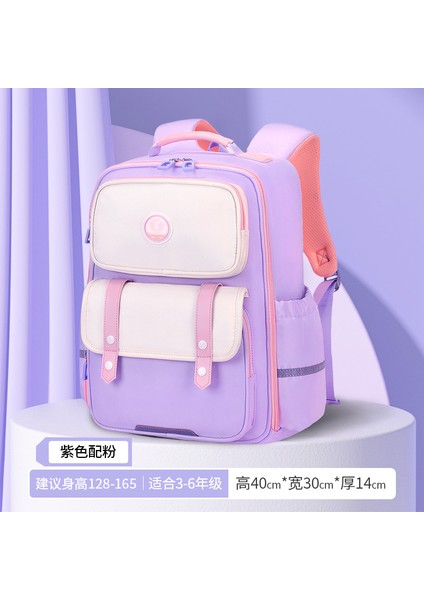 Ilkokul Öğrencilerinin Yükünü Azaltmak Için Okul Çantası 1-3-6 Sınıflar Için Geniş Açılımlı Tasarım Çocuk Okul Çantası (Yurt Dışından)