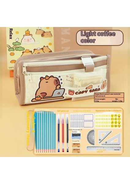 Kalem Çantası Yeni Büyük Boy Kapasiteli Ortaokul Öğrencileri Kırtasiye Kutusu Yaratıcı Kalem Saklama Çantası Ilkokul Öğrencileri Yüksek Değerli Tasarım Hissi (Yurt Dışından)