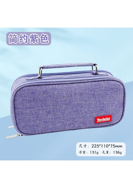 Büyük Kapasiteli Kalem Çantası Kalem Kutusu Ortaokul Öğrencileri Basit Okul Malzemeleri Kırtasiye Saklama Çantası (Yurt Dışından)