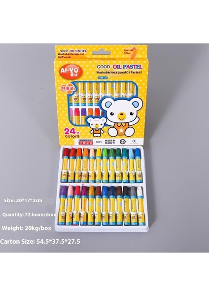 12 Renk Yağlı Boya Çubuk Seti Çocuk Boyama Boya Kalemi Anaokulu Grafiti Fırçaları Öğrenci Sanat Malzemeleri (Yurt Dışından)