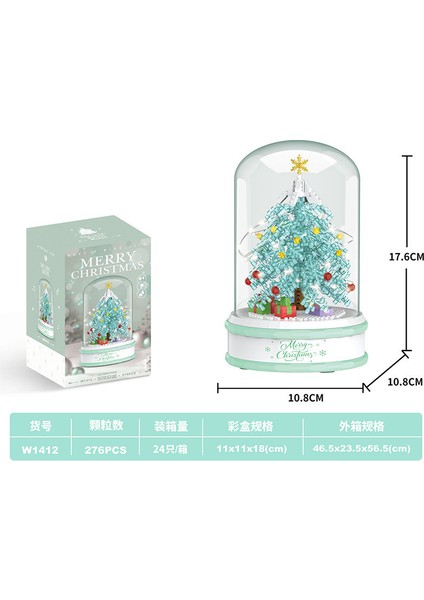 Noel Serisi Puzzle Montaj Uyumlu Yapı Taşları Küçük Parçacıklar Çocuk Oyuncakları (Yurt Dışından)