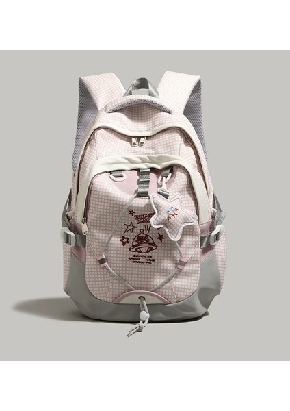 Okul Sezonu Malzemeleri Kolej Tarzı Gezegen Ev Yapımı Kolye Ortaokul Üniversite Öğrencileri Omuz Çantası Büyük Kapasiteli Öğrenci Sırt Çantaları (Yurt Dışından)