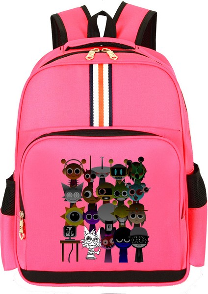 Karikatür Çocuk Omuz Çantası Küçük Öğrencilerle Erkek ve Kadınların Kampüs Trendi Büyük Kapasiteli Okul Çantası (Yurt Dışından)