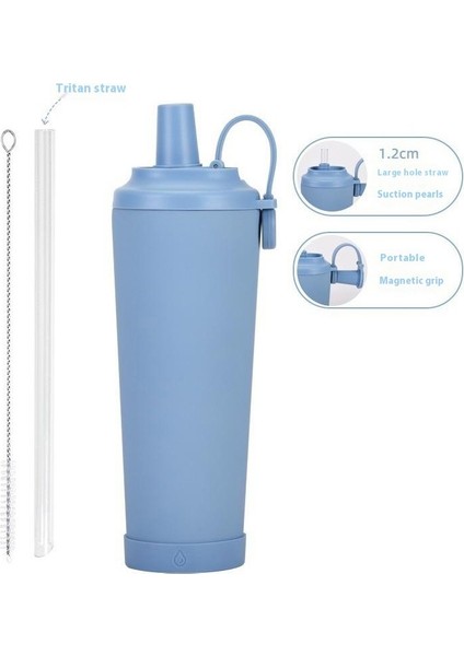 Yeni Taşınabilir Manyetik Emme Saplı Su Dağı 830ML Büyük Kapasiteli Yalıtım Kabı Büyük Delikli Inci Su Dağı Emilebilir (Yurt Dışından)