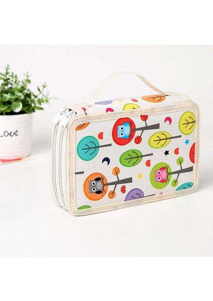 Eskiz Kalem Çantası Delik Büyük Kapasiteli Renkli Kalem Kutusu Kırtasiye Fırçaları Sanat Tırnak Sanat Saklama Çantası 72 Delik (Yurt Dışından)