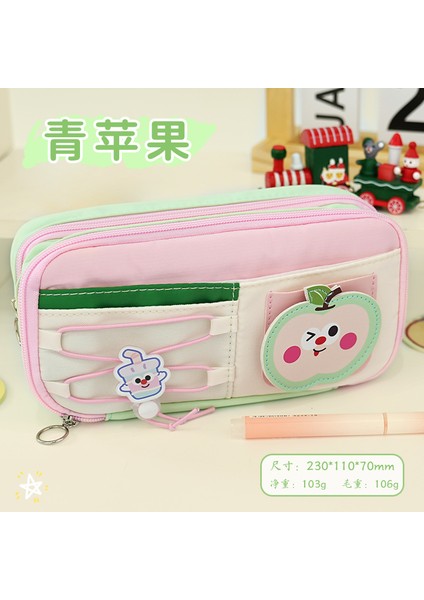 Yeni Stil Kalem Kutusu Sevimli Büyük Kapasiteli Kırtasiye Kutusu Çok Fonksiyonlu Kırtasiye Çantası Yüksek Değerli Çok Katmanlı Kırtasiye Kalem Kutusu (Yurt Dışından)