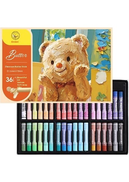 Amerikan Balinası Tereyağı Ayı Yumuşak Yağlı Boya Çubuğu 24 Renk 36 Renk 48 Renk Ağır Renkli Boya Kalemi (Yurt Dışından)