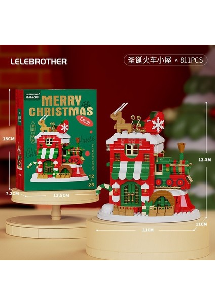 Noel Baba Kardan Adam Elk Noel Ağacı Sokak Sahnesi Puzzle Oyuncak (Yurt Dışından)