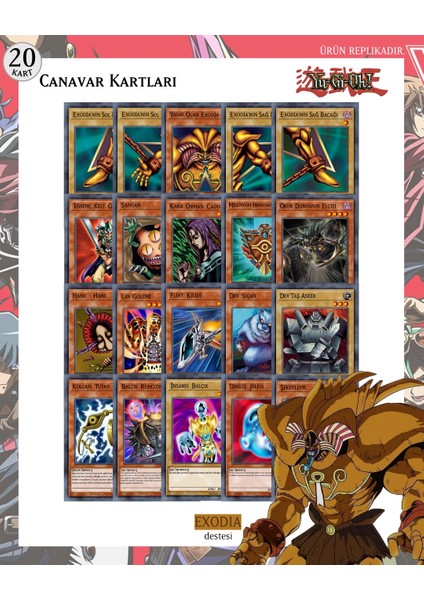 Yu-Gı-Oh! Türkçe Yasak Olan Exodia Destesi 43 kart fiyatları