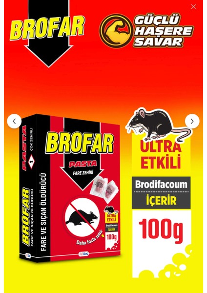 Brofar Pasta Fare Yemi 100GR (10X10GR) fiyatları