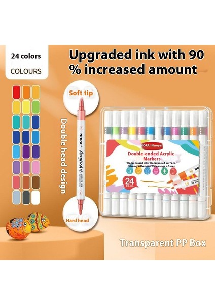 Öğrenciler Için Çocuk Akrilik Keçeli Kalemler Sanat Opak Çocuk El Yapımı Diy Doodle Kalem Suluboya Kalemleri (Yurt Dışından)