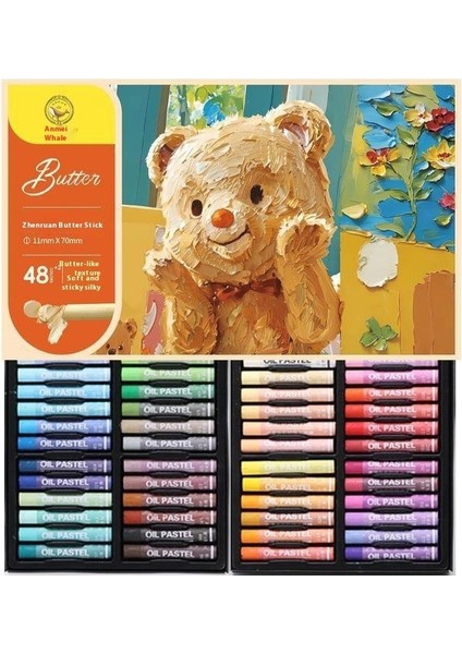 Amerikan Balinası Tereyağı Ayı Yumuşak Yağlı Boya Çubuğu 24 Renk 36 Renk 48 Renk Ağır Renkli Boya Kalemi (Yurt Dışından)