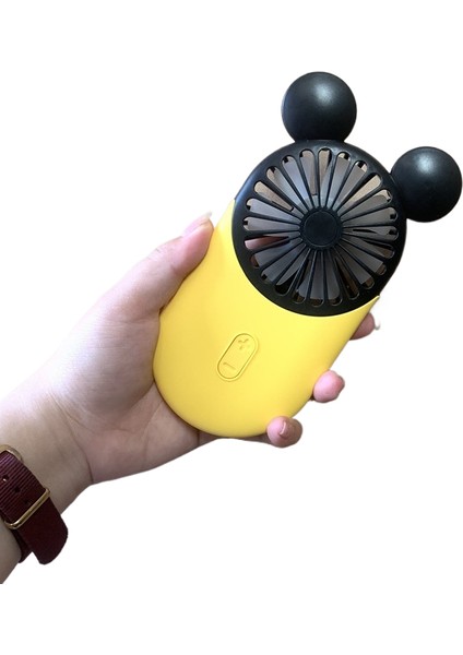 Cep Mini Mickey USB El Tipi Aydınlatma Fanı (Yurt Dışından)