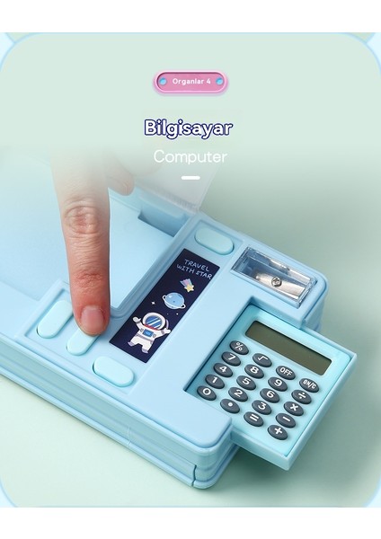 2025 En Yeni Çok Fonksiyonlu Plastik Kırtasiye Kutusu, Hesap Makinesi ile Kalem Kutusu (Yurt Dışından) indirimleri